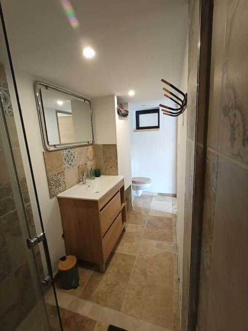 Gite De Charme Avec Jacuzzi Face Au Mont Ventoux Crestet Exterior photo